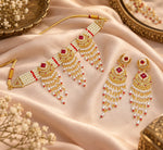 Ruhani Ruby Pearl Choker Set styled lifestyle view