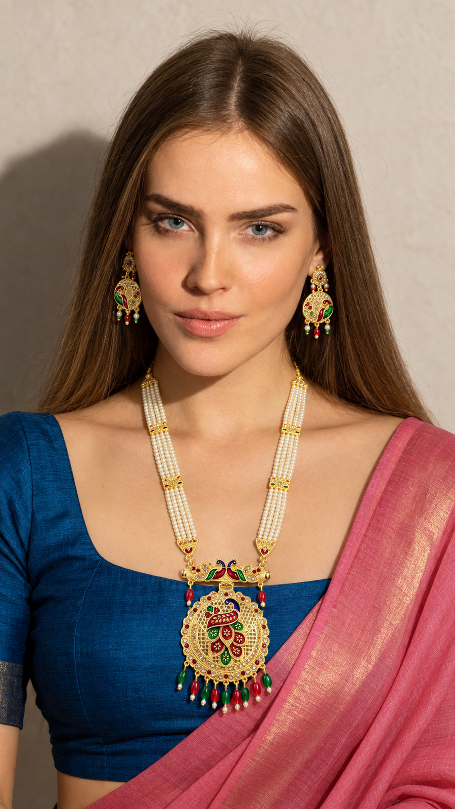 Rani Haar 721 Peacock Collection front view